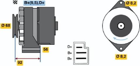 BOSCH 9 120 080 139 - Alternatore autozon.pro