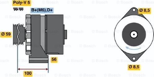 BOSCH 9 120 080 173 - Alternatore autozon.pro