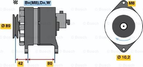 BOSCH 9 120 144 609 - Alternatore autozon.pro