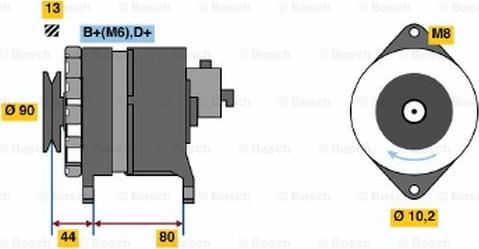 BOSCH 9 120 144 606 - Alternatore autozon.pro