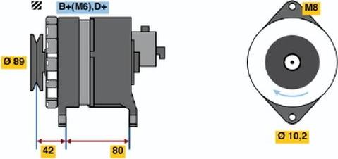 BOSCH 9120144601 - Alternatore autozon.pro