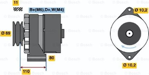 BOSCH 9 120 144 117 - Alternatore autozon.pro