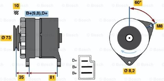 BOSCH 9 120 144 290 - Alternatore autozon.pro