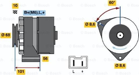 BOSCH 9 120 144 258 - Alternatore autozon.pro