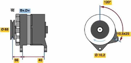 BOSCH 9 120 144 280 - Alternatore autozon.pro