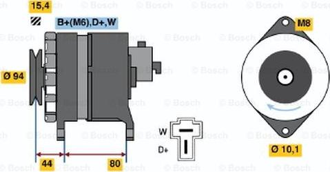 BOSCH 9 120 334 640 - Alternatore autozon.pro