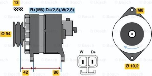 BOSCH 9 120 334 643 - Alternatore autozon.pro