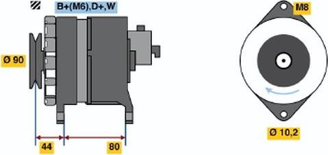 BOSCH 9 120 334 636 - Alternatore autozon.pro