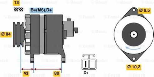 BOSCH 9 120 334 626 - Alternatore autozon.pro