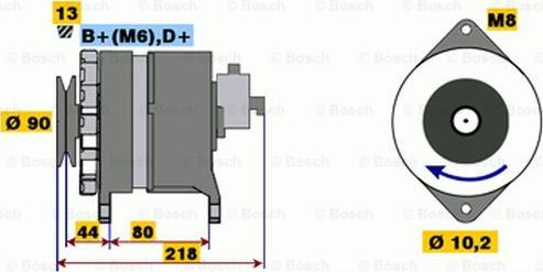 BOSCH 9 120 334 628 - Alternatore autozon.pro