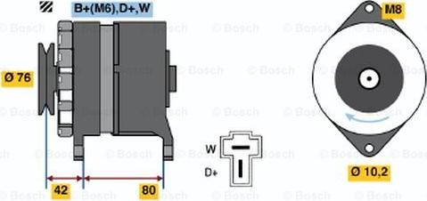 BOSCH 9 120 334 136 - Alternatore autozon.pro