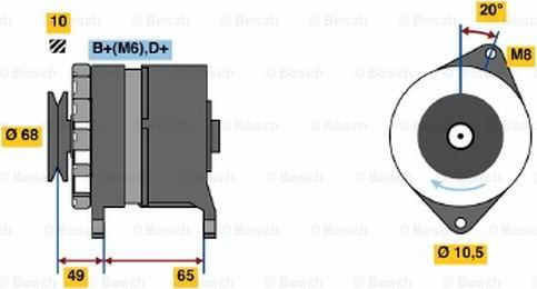 BOSCH 9 120 334 310 - Alternatore autozon.pro