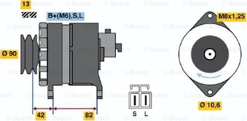 BOSCH 9 120 335 001 - Alternatore autozon.pro