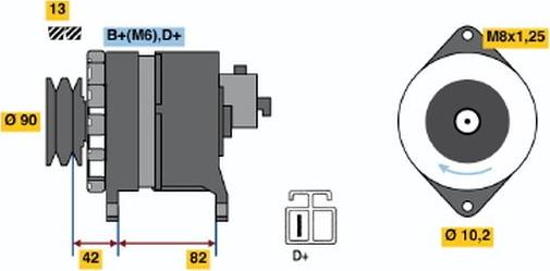 BOSCH 9 120 335 002 - Alternatore autozon.pro