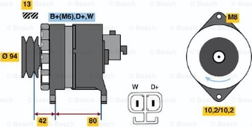 BOSCH 6 033 GB4 020 - Alternatore autozon.pro