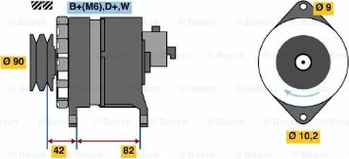 BOSCH 6 033 GB5 001 - Alternatore autozon.pro