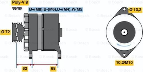 BOSCH 6 033 GB3 035 - Alternatore autozon.pro