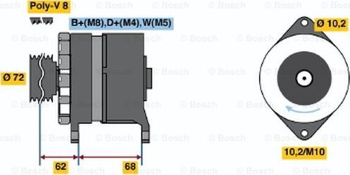 BOSCH 6 033 GB3 033 - Alternatore autozon.pro