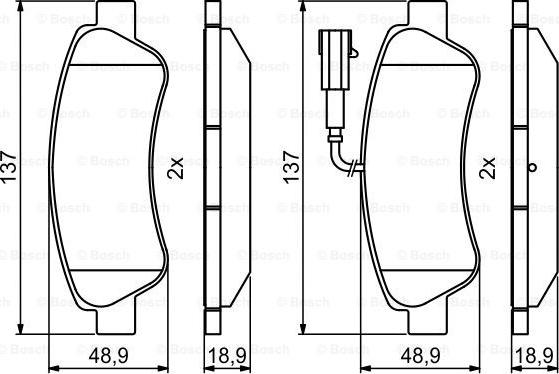 BOSCH 0 986 494 994 - Kit pastiglie freno, Freno a disco autozon.pro