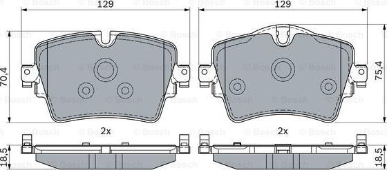 BOSCH 0 986 494 940 - Kit pastiglie freno, Freno a disco autozon.pro