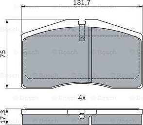 BOSCH 0 986 494 950 - Kit pastiglie freno, Freno a disco autozon.pro