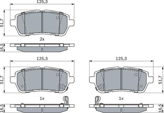 BOSCH 0 986 494 904 - Kit pastiglie freno, Freno a disco autozon.pro