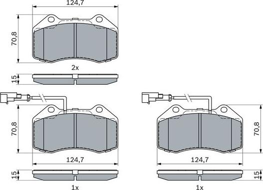 BOSCH 0 986 494 903 - Kit pastiglie freno, Freno a disco autozon.pro