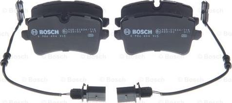 BOSCH 0 986 494 915 - Kit pastiglie freno, Freno a disco autozon.pro