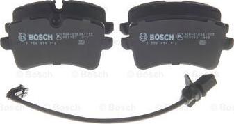 BOSCH 0 986 494 916 - Kit pastiglie freno, Freno a disco autozon.pro