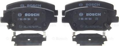 BOSCH 0 986 494 984 - Kit pastiglie freno, Freno a disco autozon.pro