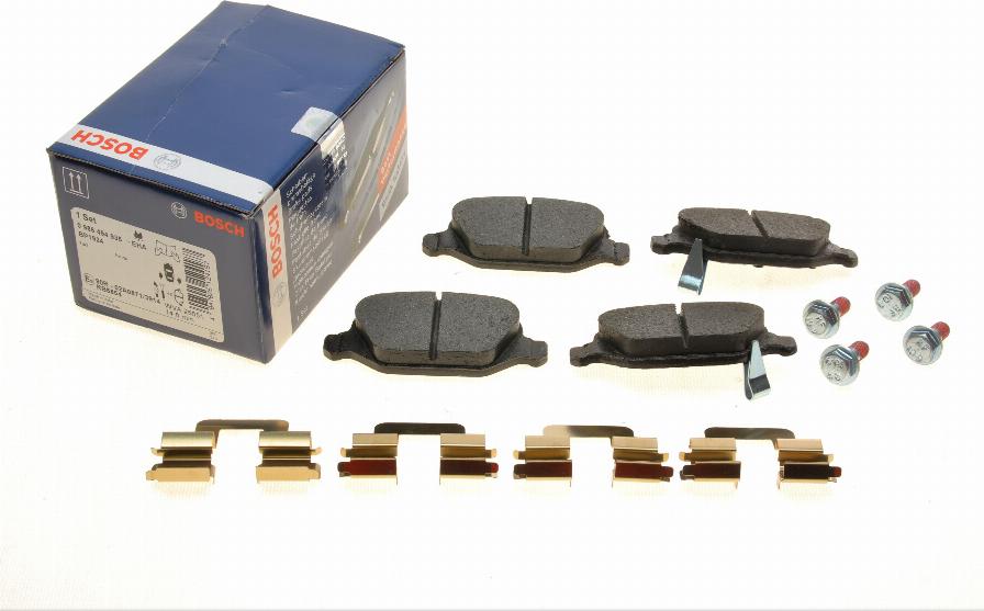 BOSCH 0 986 494 935 - Kit pastiglie freno, Freno a disco autozon.pro