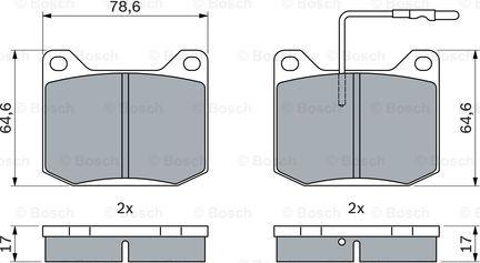 BOSCH 0 986 494 938 - Kit pastiglie freno, Freno a disco autozon.pro