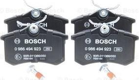 BOSCH 0 986 494 923 - Kit pastiglie freno, Freno a disco autozon.pro