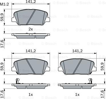 BOSCH 0 986 494 979 - Kit pastiglie freno, Freno a disco autozon.pro