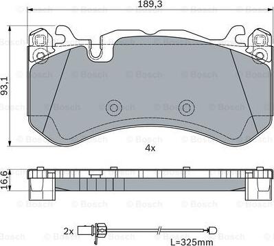 BOSCH 0 986 494 973 - Kit pastiglie freno, Freno a disco autozon.pro