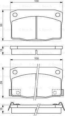 BOSCH 0 986 494 455 - Kit pastiglie freno, Freno a disco autozon.pro