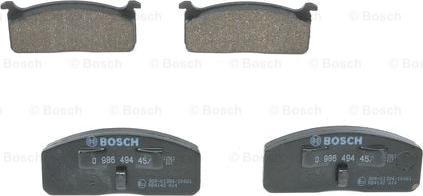 BOSCH 0 986 494 457 - Kit pastiglie freno, Freno a disco autozon.pro