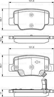 BOSCH 0 986 494 404 - Kit pastiglie freno, Freno a disco autozon.pro