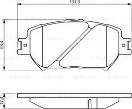 BOSCH 0 986 494 418 - Kit pastiglie freno, Freno a disco autozon.pro