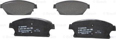 BOSCH 0 986 494 434 - Kit pastiglie freno, Freno a disco autozon.pro