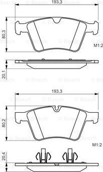 BOSCH 0 986 494 427 - Kit pastiglie freno, Freno a disco autozon.pro