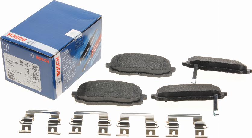 BOSCH 0 986 494 594 - Kit pastiglie freno, Freno a disco autozon.pro