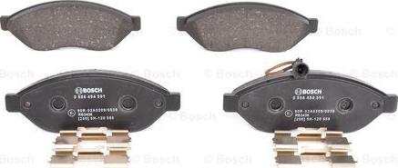 BOSCH 0 986 494 591 - Kit pastiglie freno, Freno a disco autozon.pro