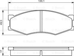 BOSCH 0 986 494 541 - Kit pastiglie freno, Freno a disco autozon.pro