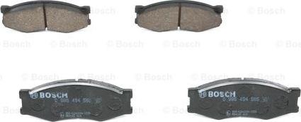 BOSCH 0 986 494 565 - Kit pastiglie freno, Freno a disco autozon.pro