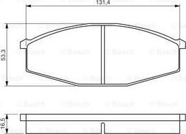 BOSCH 0 986 494 566 - Kit pastiglie freno, Freno a disco autozon.pro