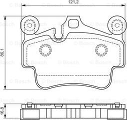 BOSCH 0 986 494 567 - Kit pastiglie freno, Freno a disco autozon.pro