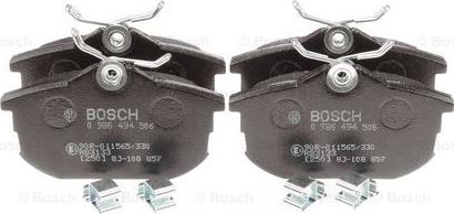 BOSCH 0 986 494 506 - Kit pastiglie freno, Freno a disco autozon.pro