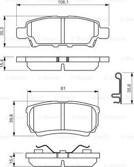 BOSCH 0 986 494 502 - Kit pastiglie freno, Freno a disco autozon.pro