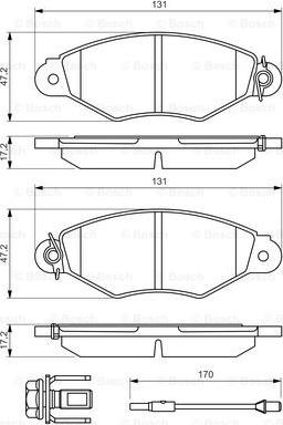 BOSCH 0 986 494 507 - Kit pastiglie freno, Freno a disco autozon.pro